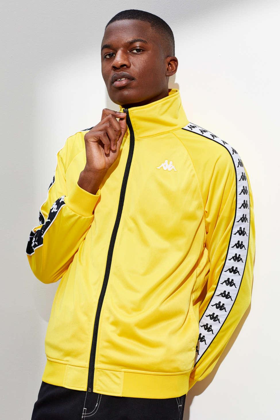 horisont Omkreds Kor Kappa Banda Anniston Track Jacket in Yellow for Men | Lyst