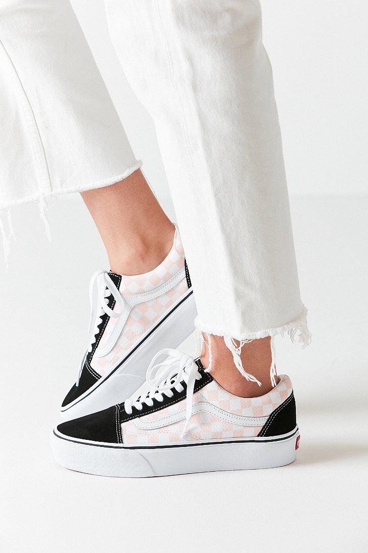 vans platform old skool checkerboard
