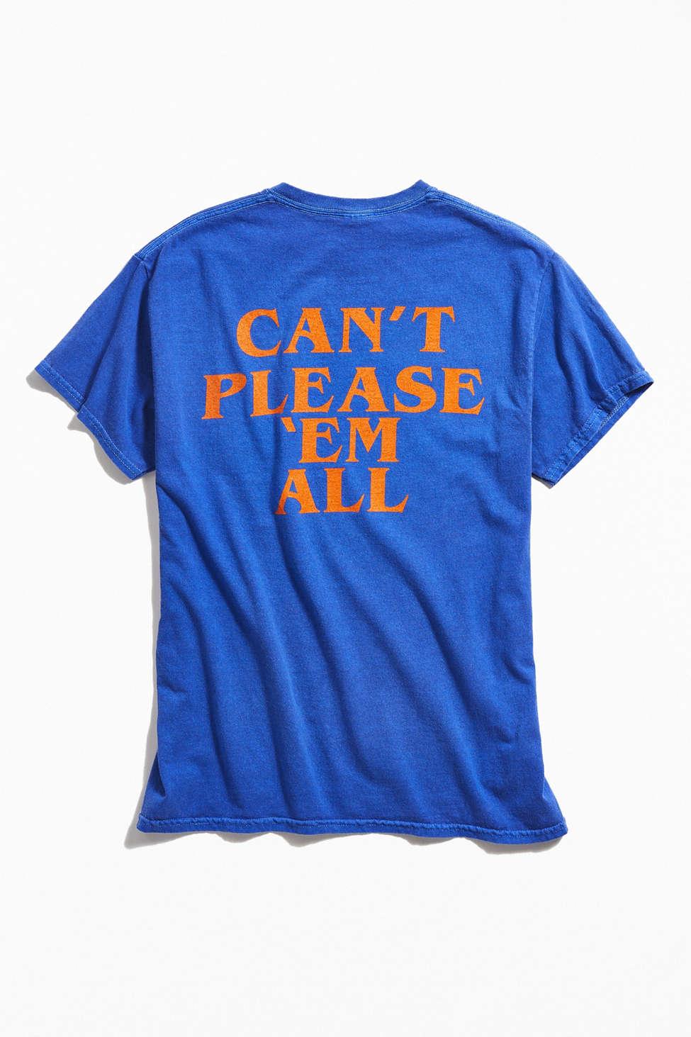 Urban Outfitters Cotton Sorry Can't Please 'em All Tee in Blue for 