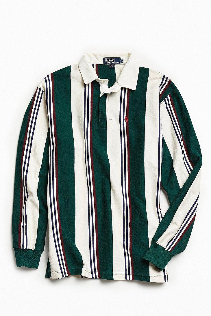 Urban Outfitters Vintage Polo Ralph Lauren Multi Vertical Stripe 