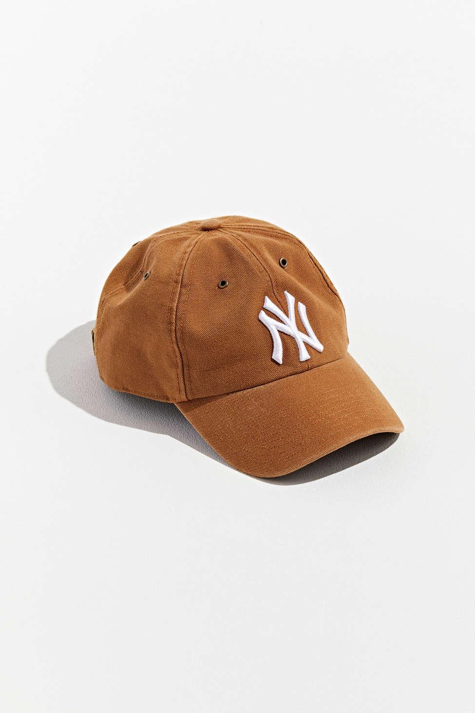 47 Brand X Carhartt New York Yankees Dad Baseball Hat in Brown for Men