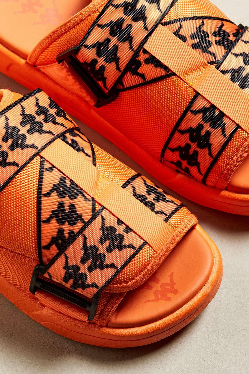 Kappa Synthetic Banda Mitel 1 Orange Slide Sandal for Men - Lyst