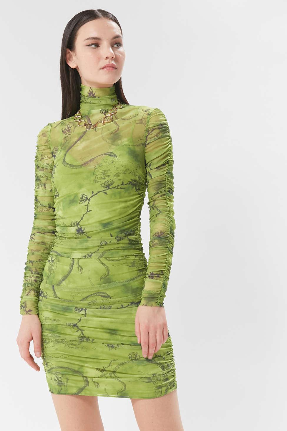 amara ruched cocktail dress