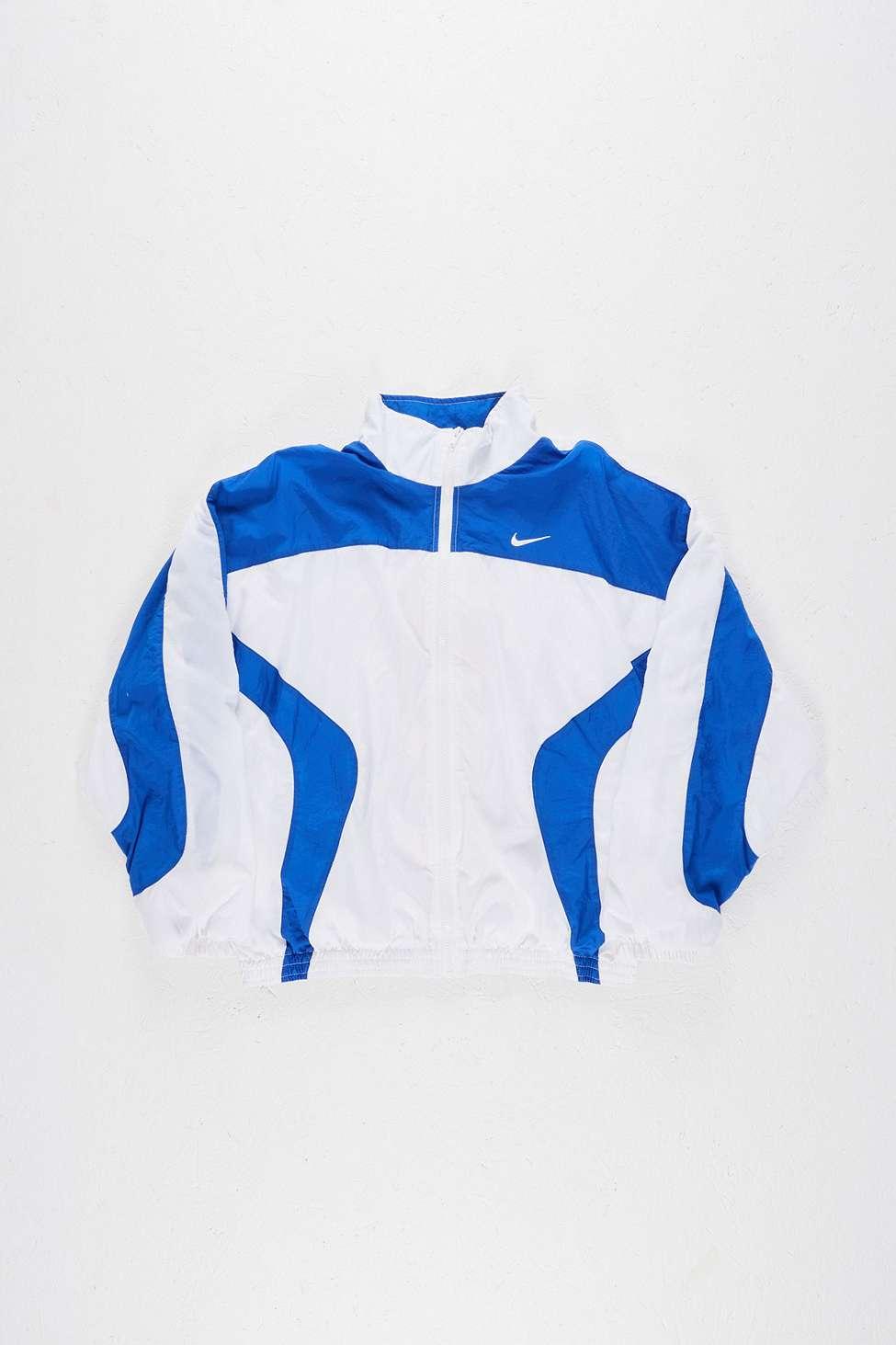 Nike blue and white jacket best sale