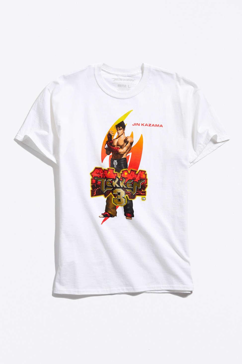Bioworld Camiseta masculina Tekken Character Group branca para jogos e  vestuário Tekken, Branco, S