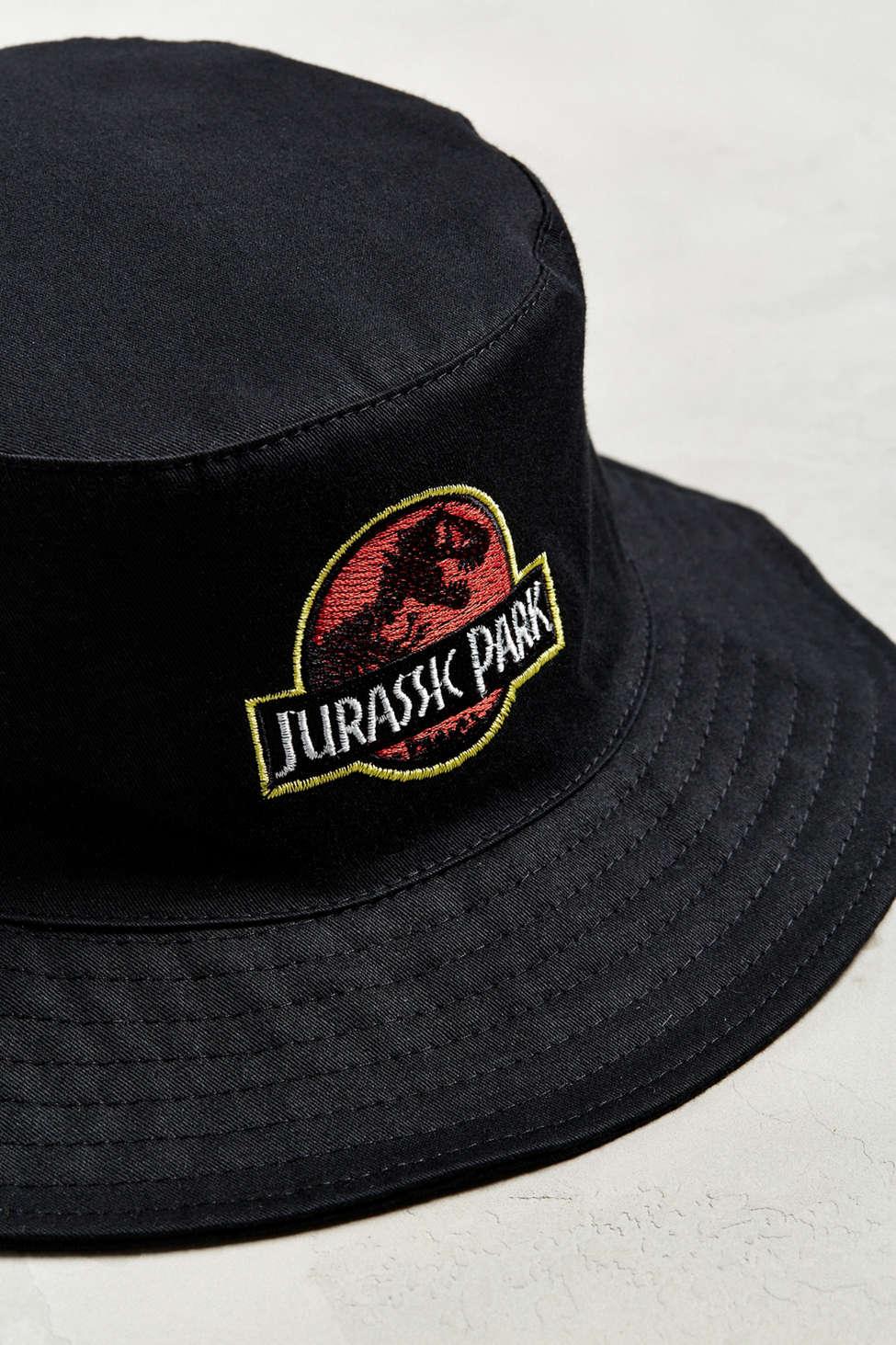 Urban Outfitters Cotton Jurassic Park Bucket Hat in Black for Men - Lyst