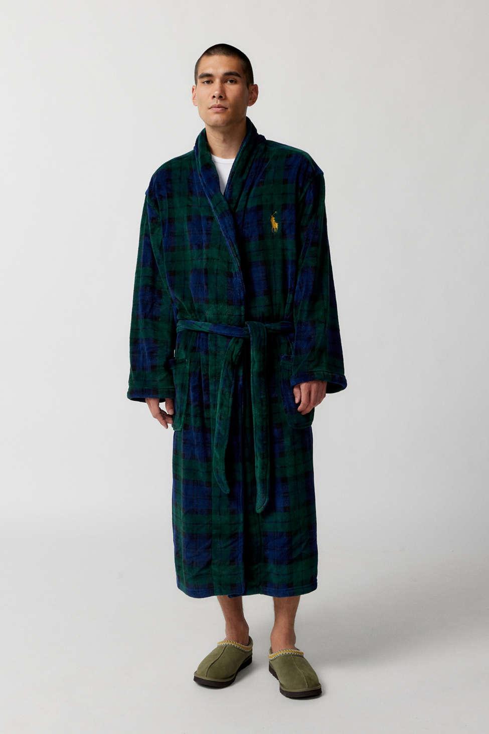 Polo top plush robe