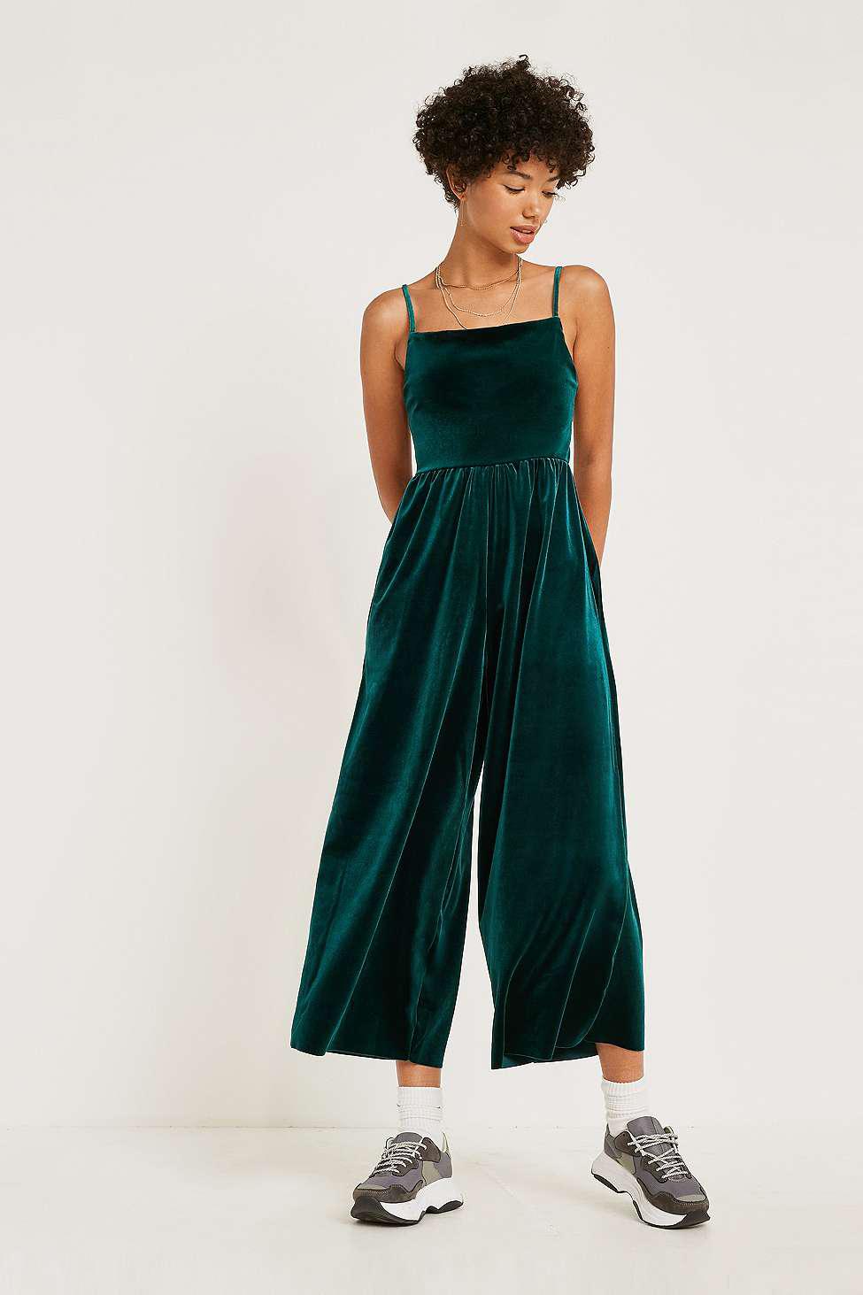 urban outfitters velvet jumpsuit