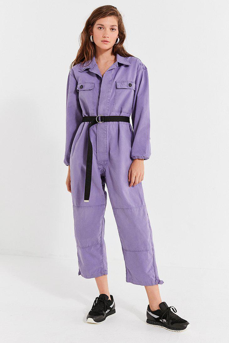 urban outfitters purple jumpsuit