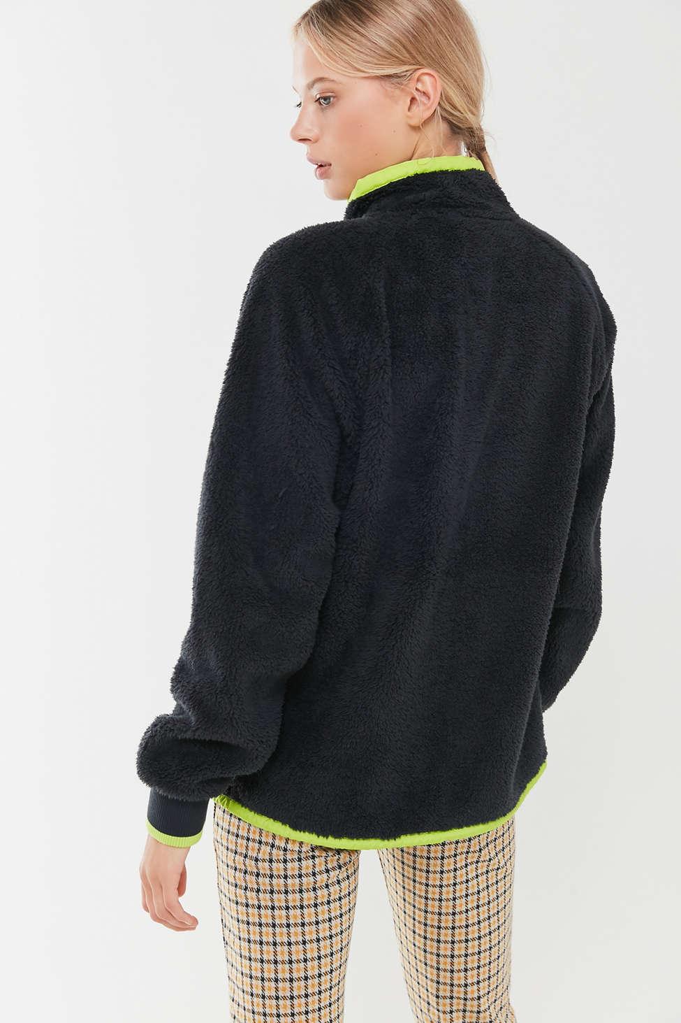 champion uo exclusive baseball sherpa jacket