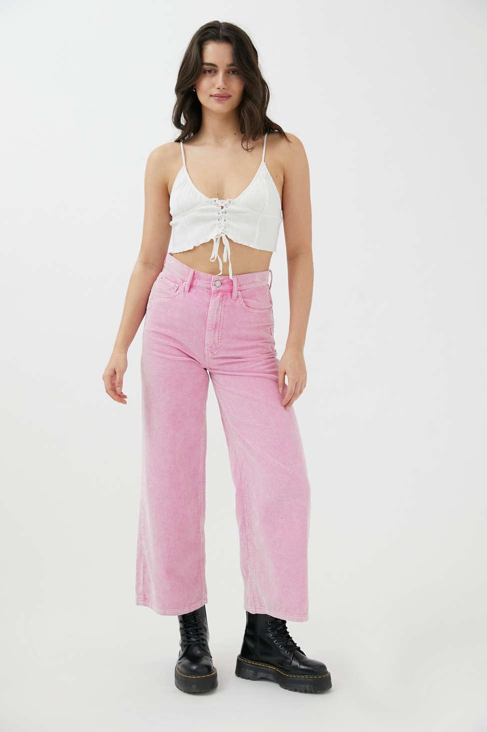 BDG High & Wide-leg Corduroy Pant in Pink | Lyst Canada