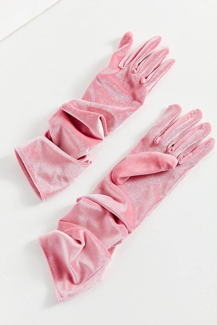 Urban Outfitters Velvet Opera Glove in 