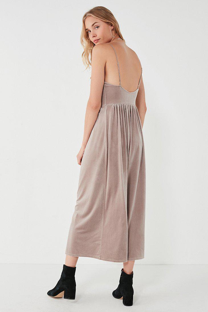 velvet jumpsuit urban outfitters