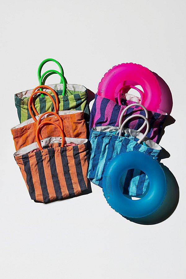 Puebco Recycled Terrycloth Striped Pool Bag in Blue Lyst