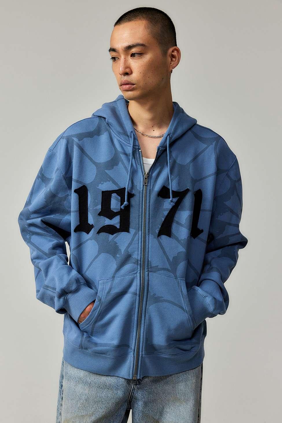 Ed Hardy Uo Exclusive Spider Zip-up Hoodie in Blue for Men | Lyst UK