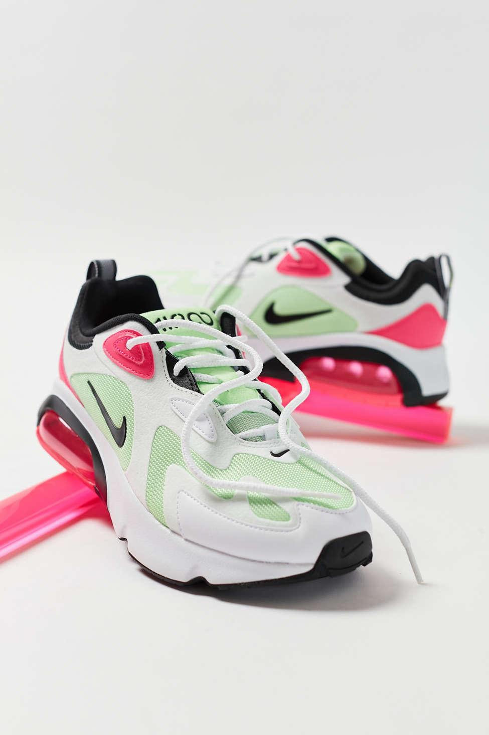 nike air max 200 pink and green