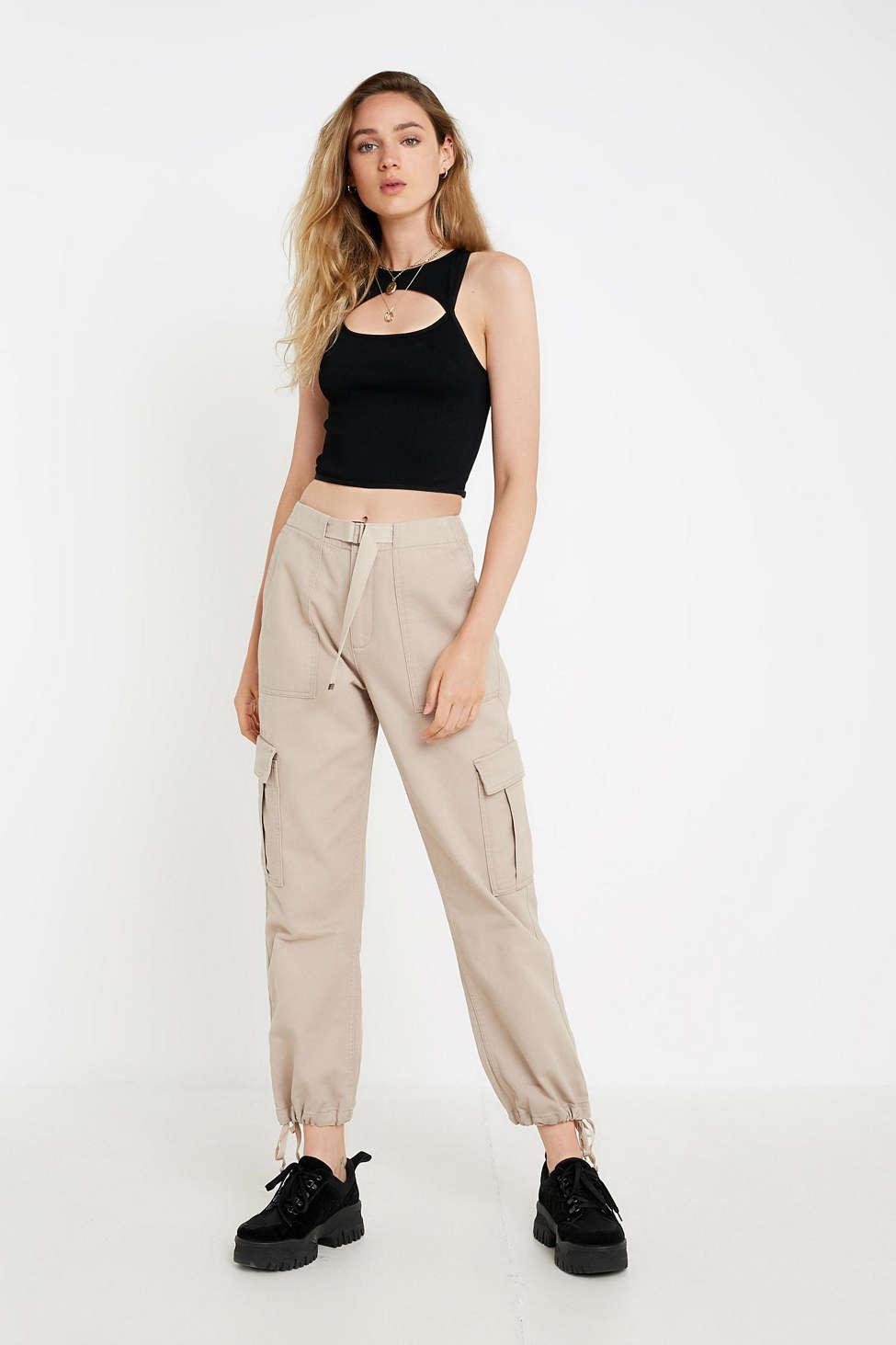 urban outfitters white cargo pants