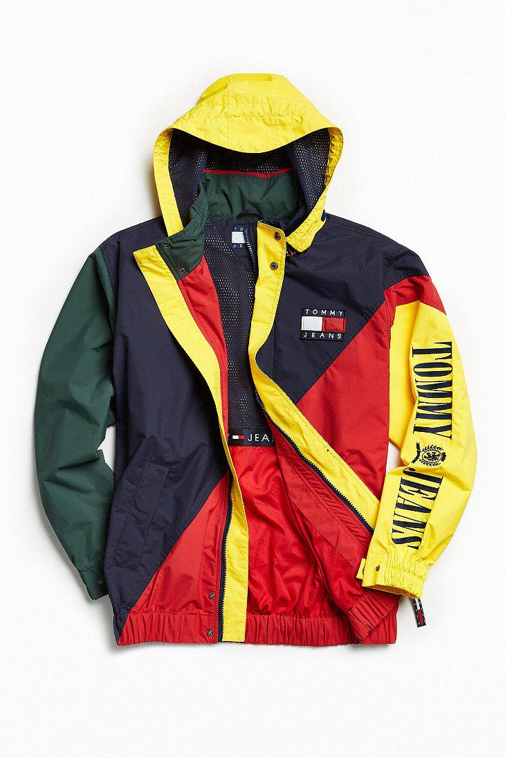 Tommy Colorblocked Sailing Jacket in Blue Men