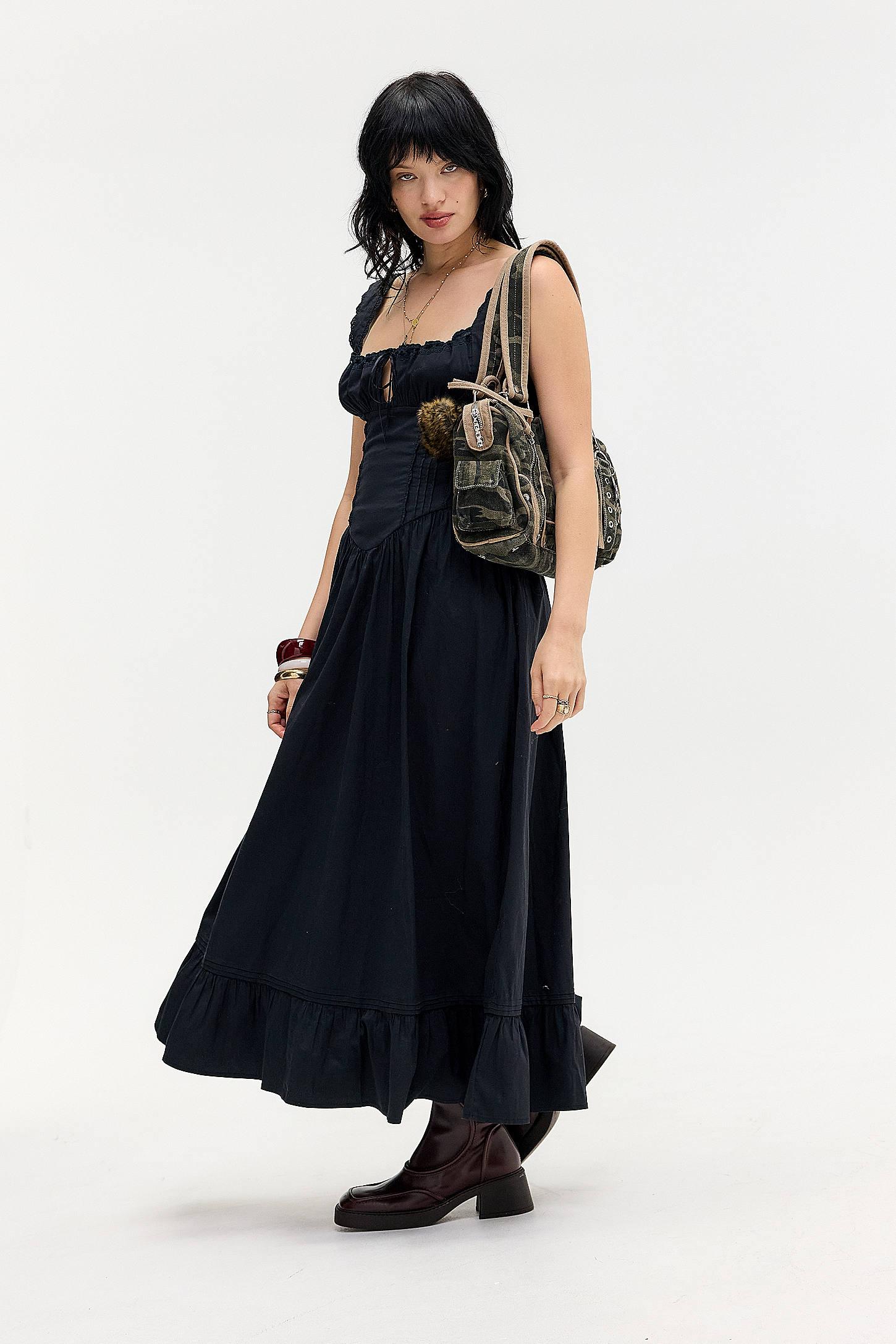 kimchi blue gabriette drop waist maxi dress Kimchi Blue Gabriette Drop Waist Prairie Maxi Dress