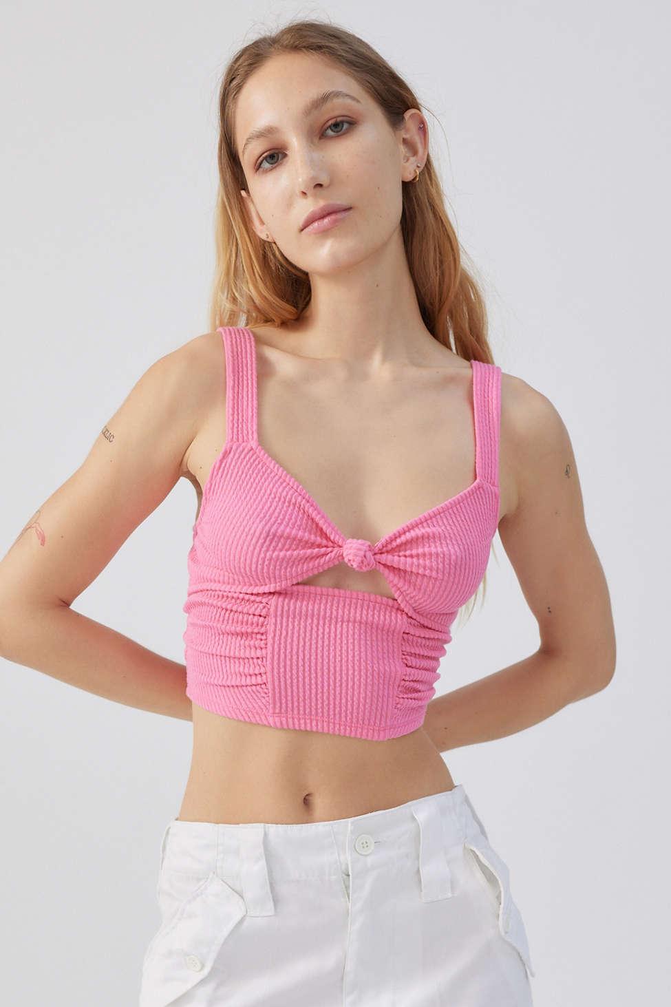 Lægge sammen manuskript stadig Urban Outfitters Uo Early Hours Cropped Tank Top in Pink | Lyst