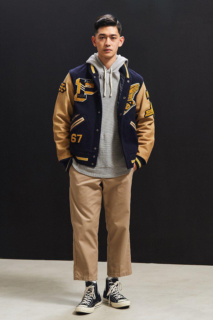 Ralph Lauren Vintage Varsity Jacket in Blue for Men | Lyst