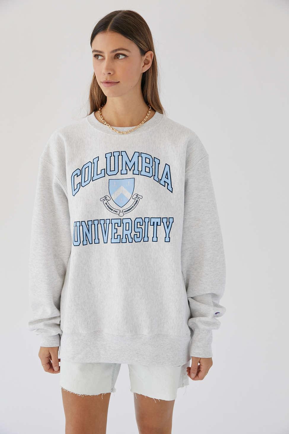 Champion Uo Exclusive Columbia University Sweatshirt in Gray | Lyst