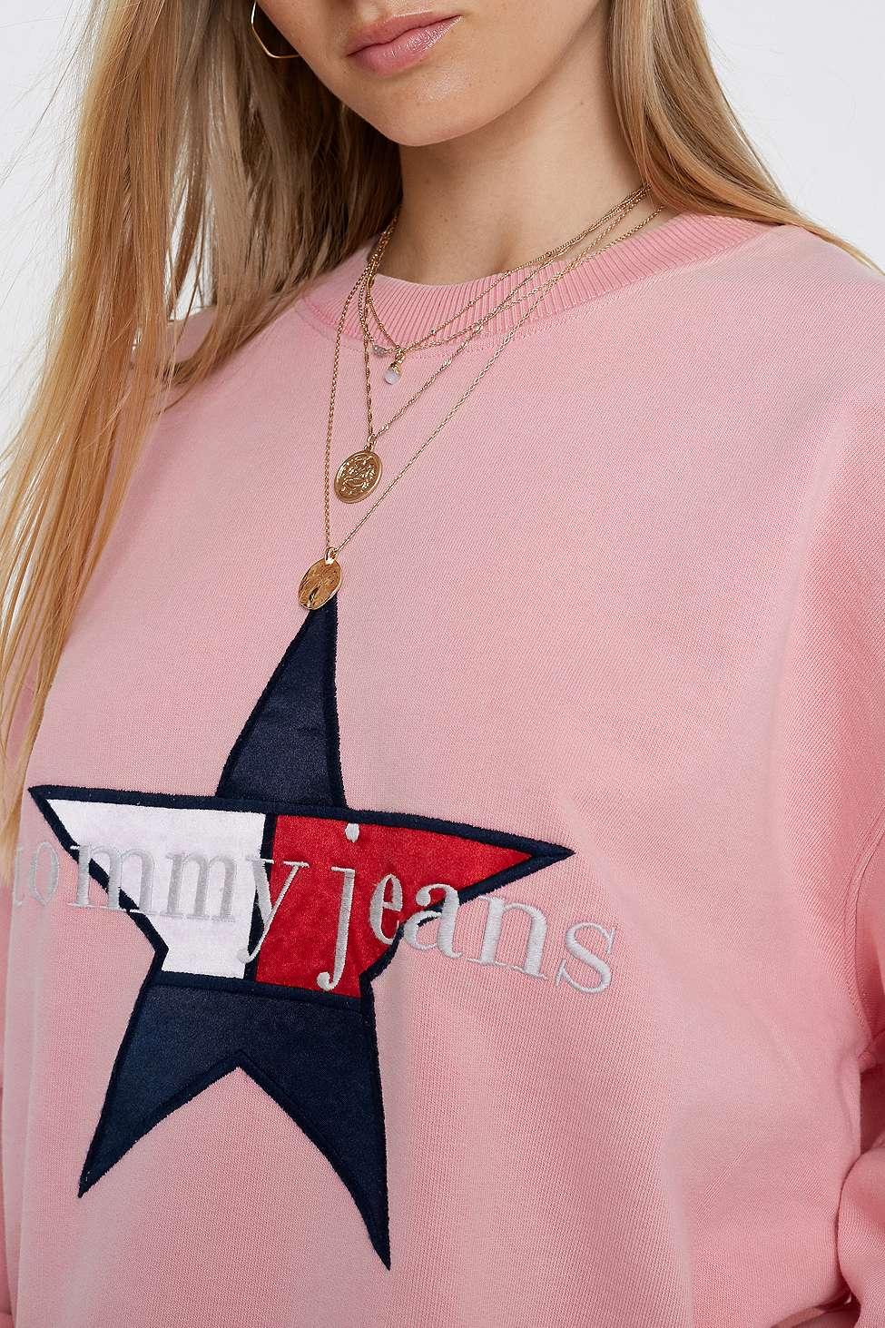 Tommy hilfiger hot sale logo sweatshirt womens