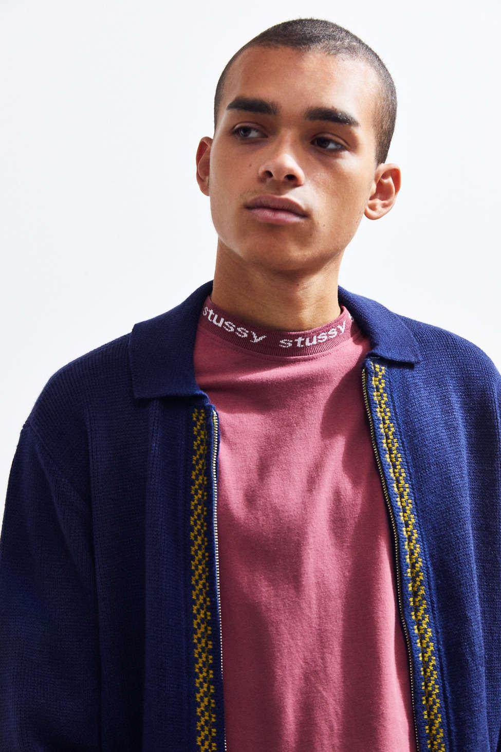 stussy owen long sleeve crew sweatshirt