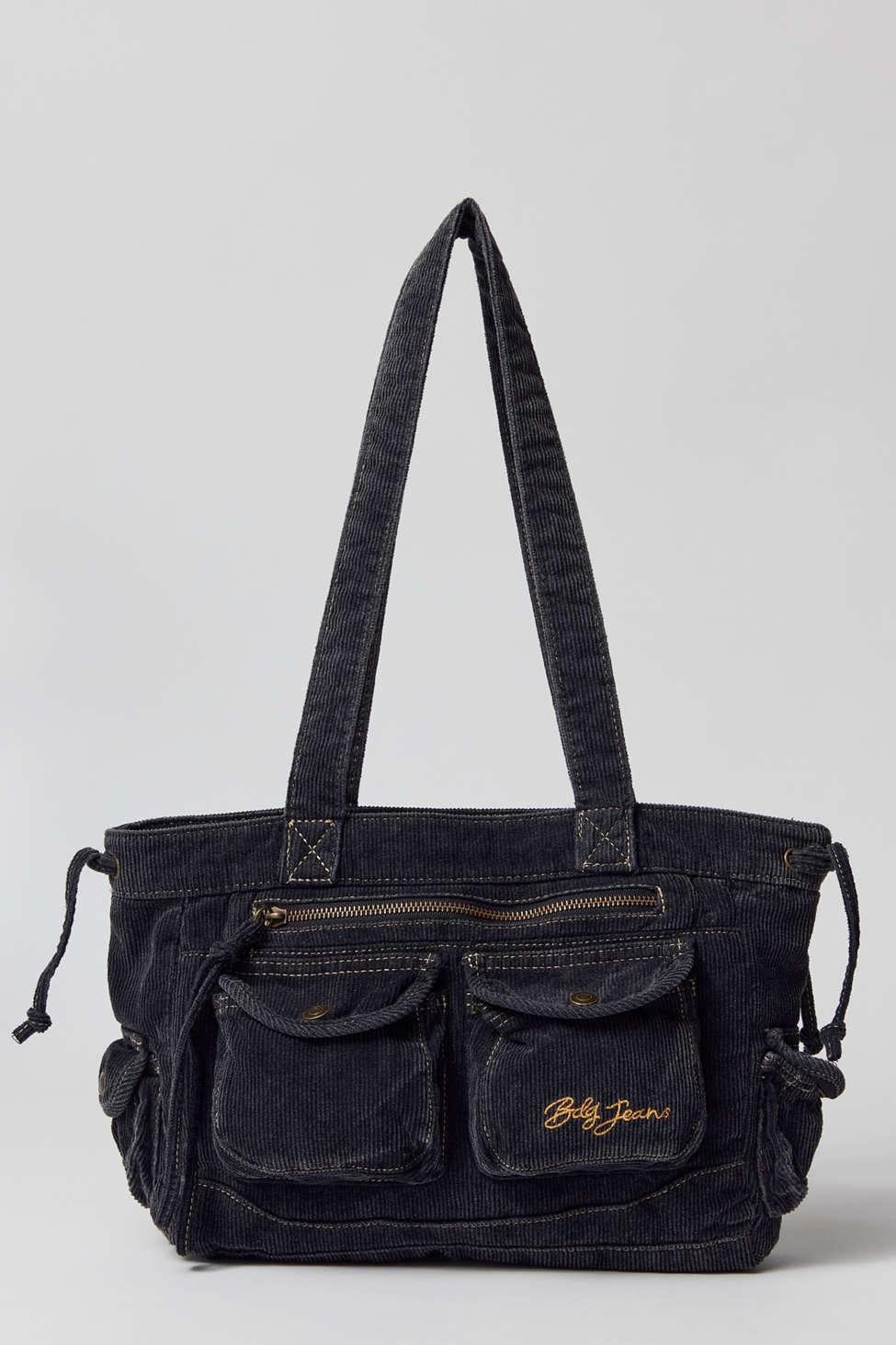 BDG Y2k Corduroy Shoulder Bag In Black at Urban Outfitters in Blue
