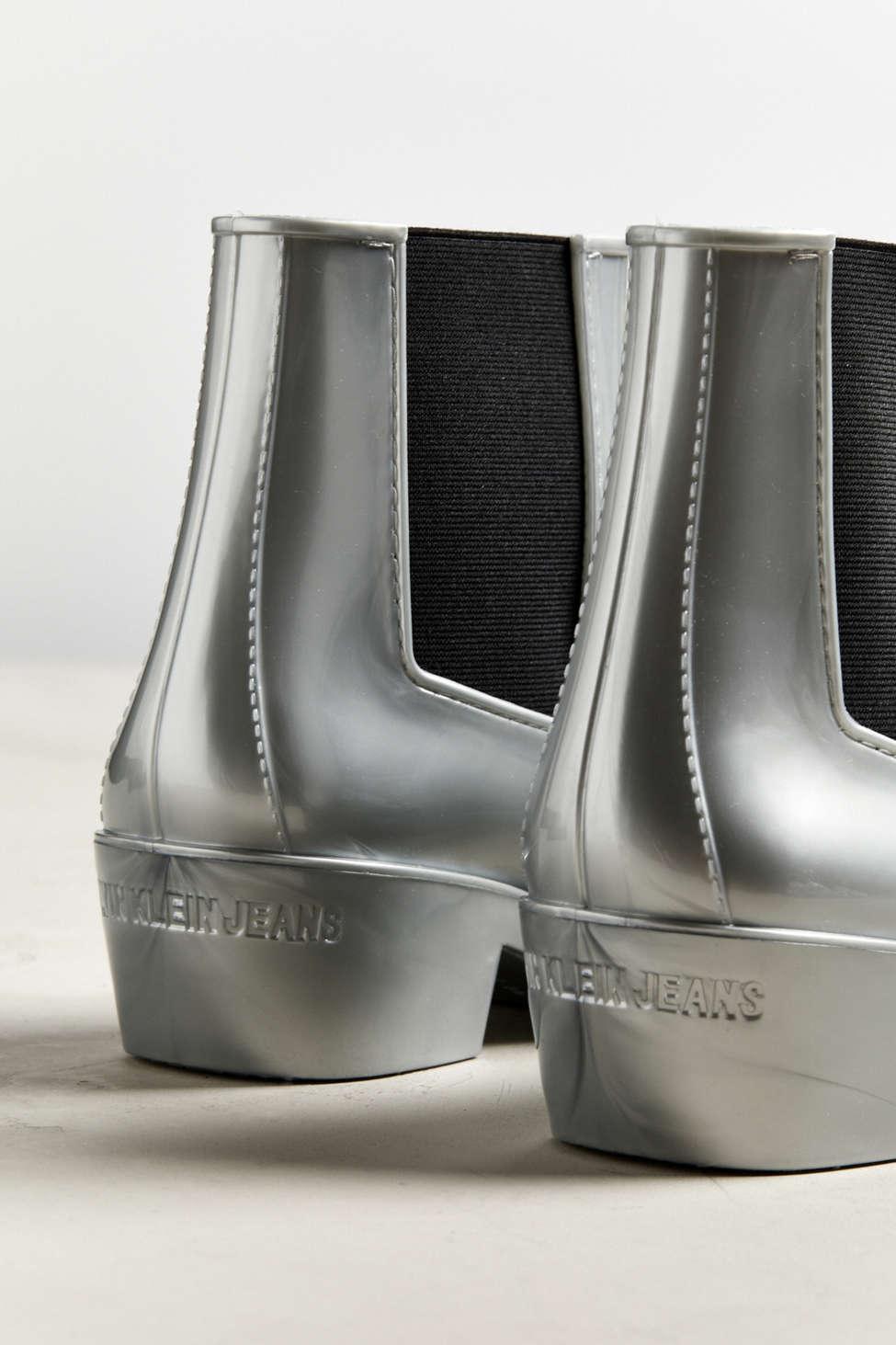 calvin klein silver shoes