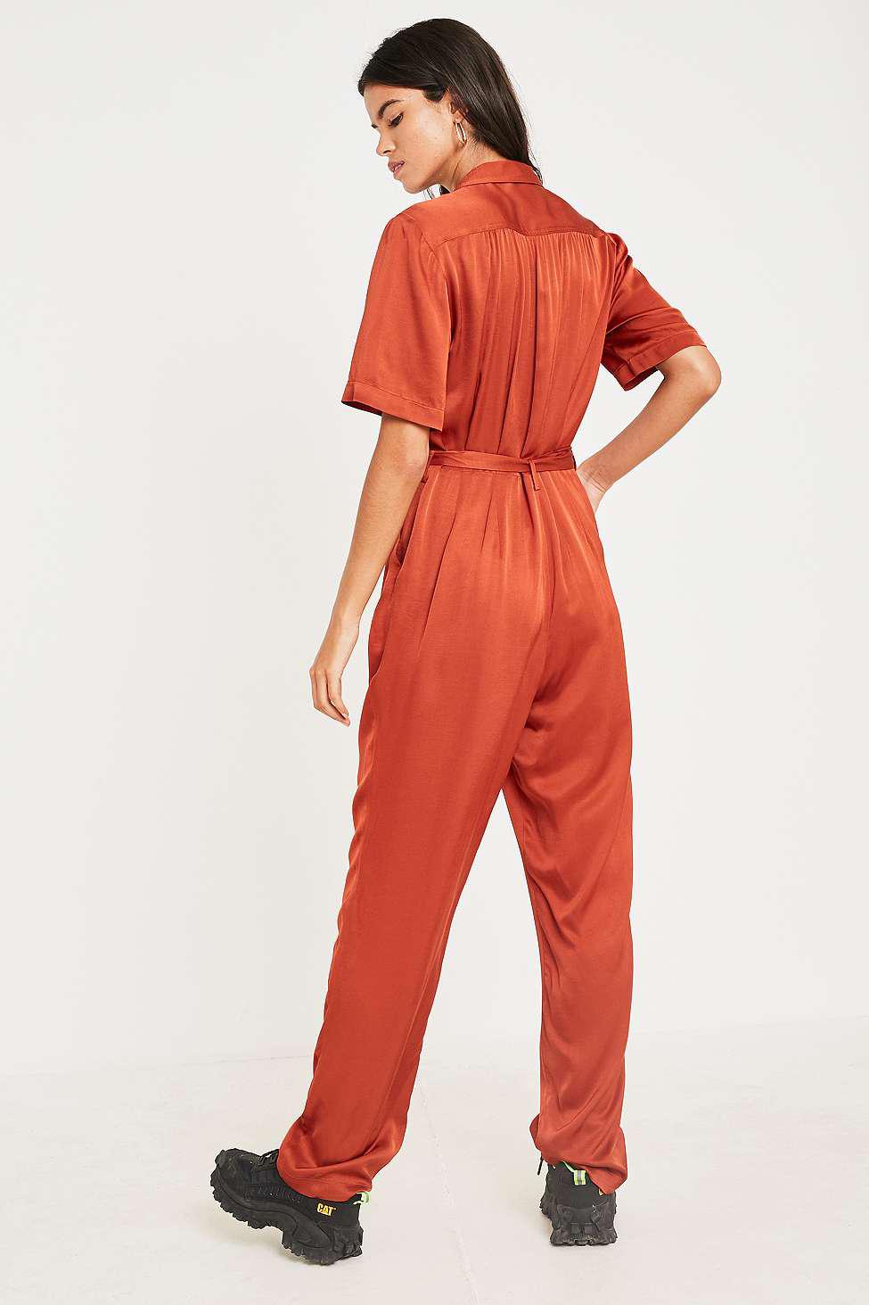 womens orange boiler suit