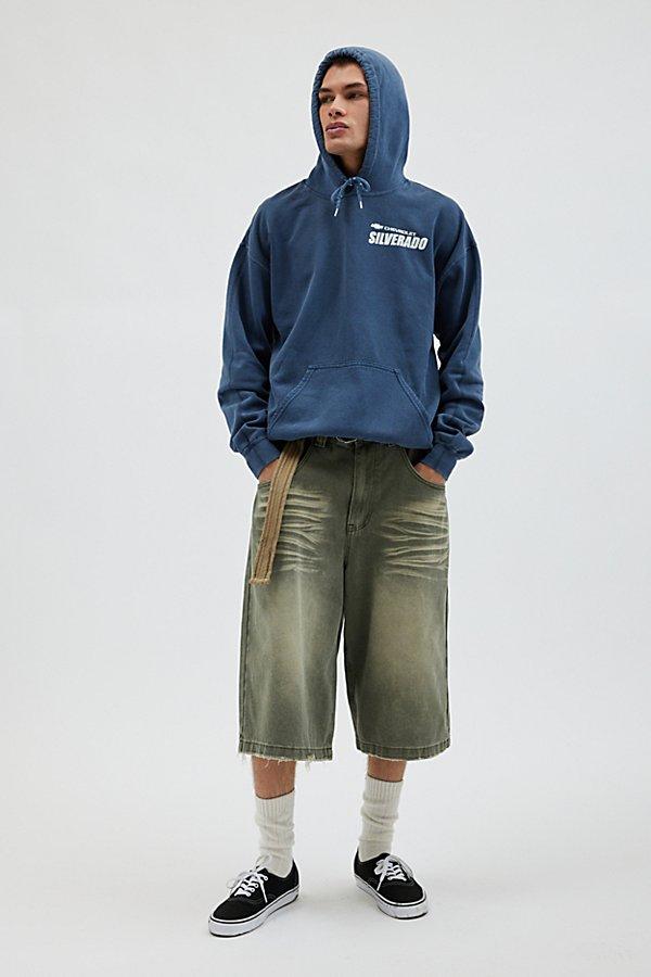 Urban Outfitters Chevy Silverado 1985 Hoodie Sweatshirt in Blue