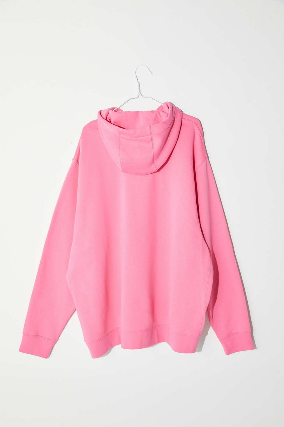 Nike Fleece Hoodie Sweatshirt in Pink | Lyst