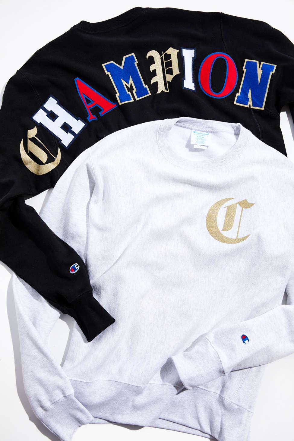 champion old english sweatshirt