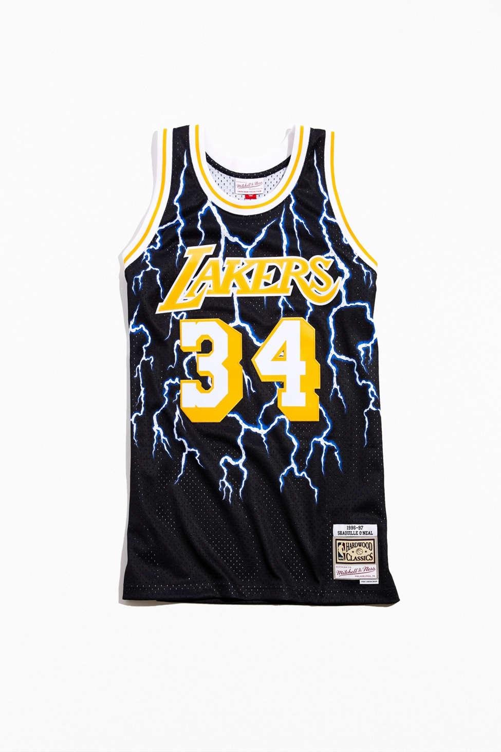 Mitchell & Ness Los Angeles Lakers Shaquille O'neal Lightning ...