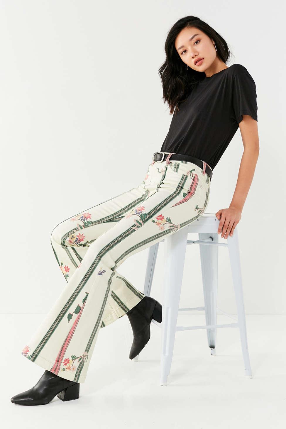 bdg floral jeans