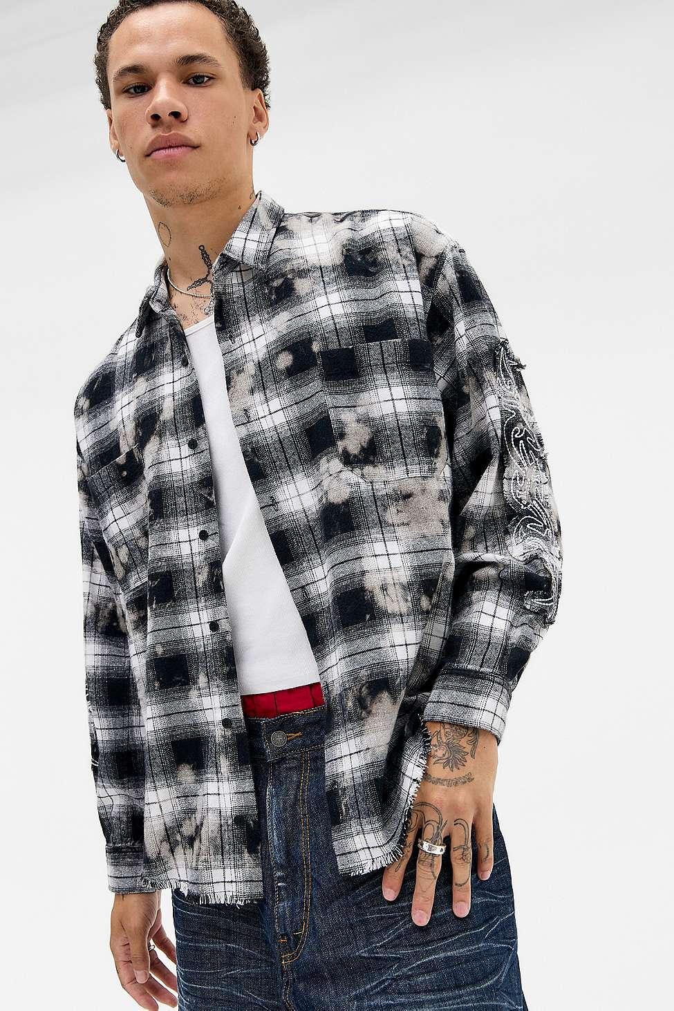 JADED LONDON Burnout Plaid シャツ 送料/関税込 JADED LONDON Burnout Plaid シャツ 送料/関税込 (JADED LONDON