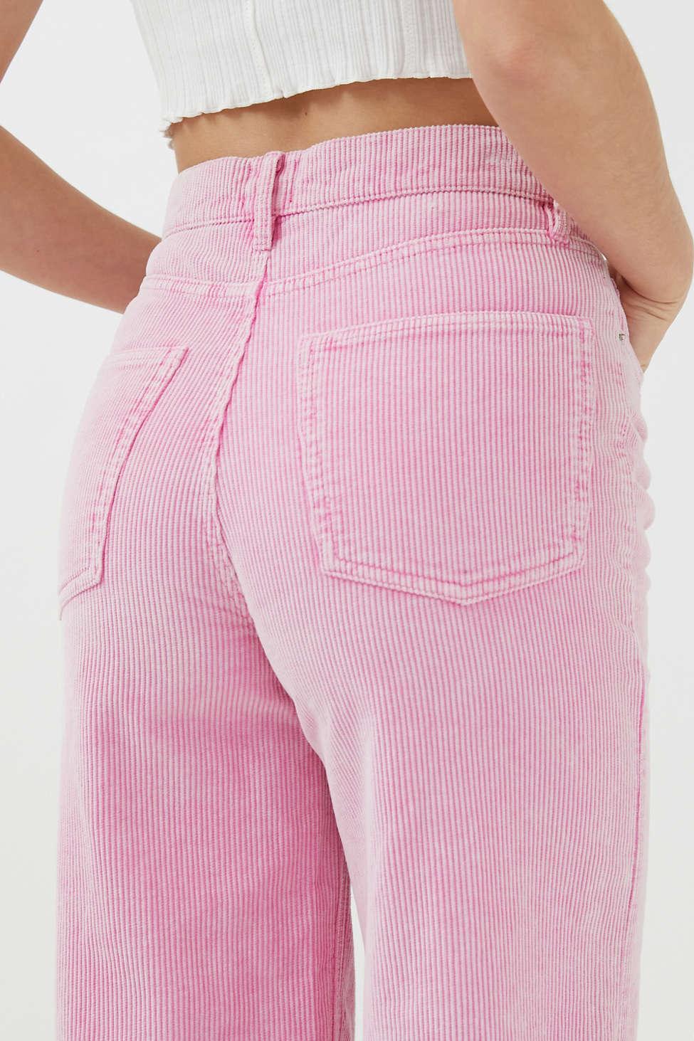 BDG High & Wide-leg Corduroy Pant in Pink | Lyst