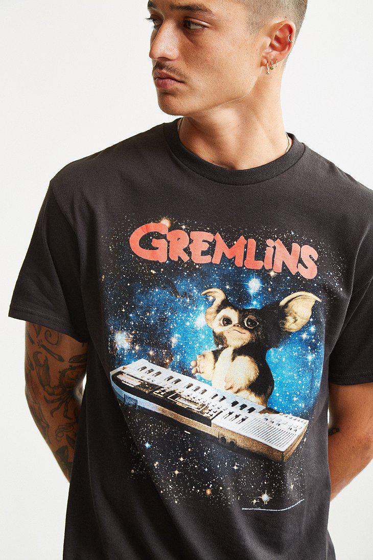 Urban Outfitters Cotton Gremlins Gizmo Keyboard Tee in Black for Men | Lyst