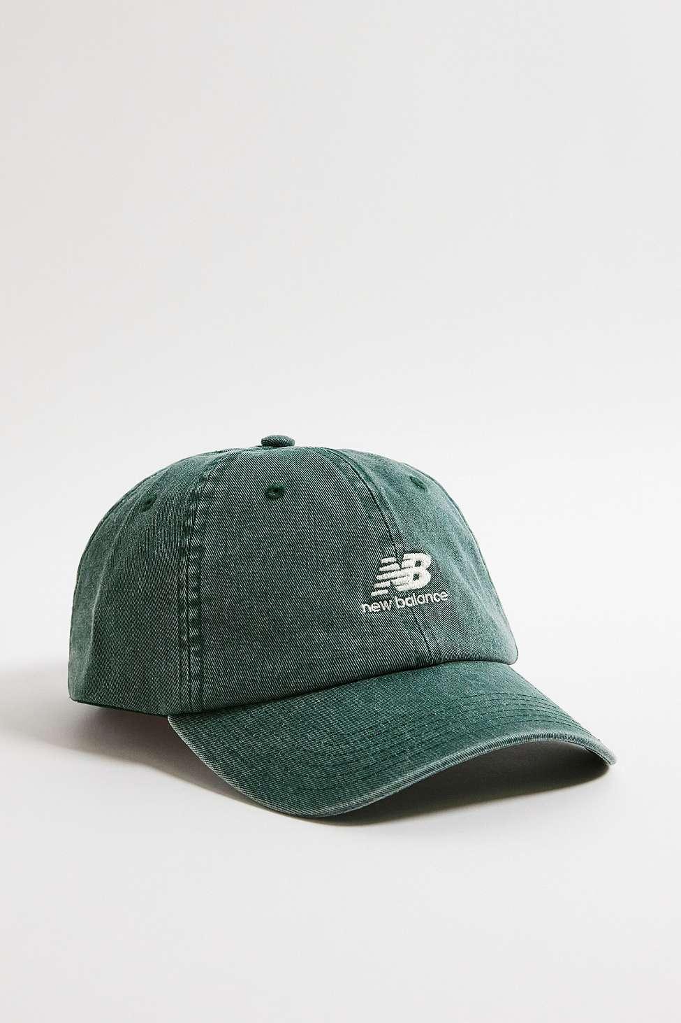 New Balance Green Embroidered Cap for Men Lyst UK