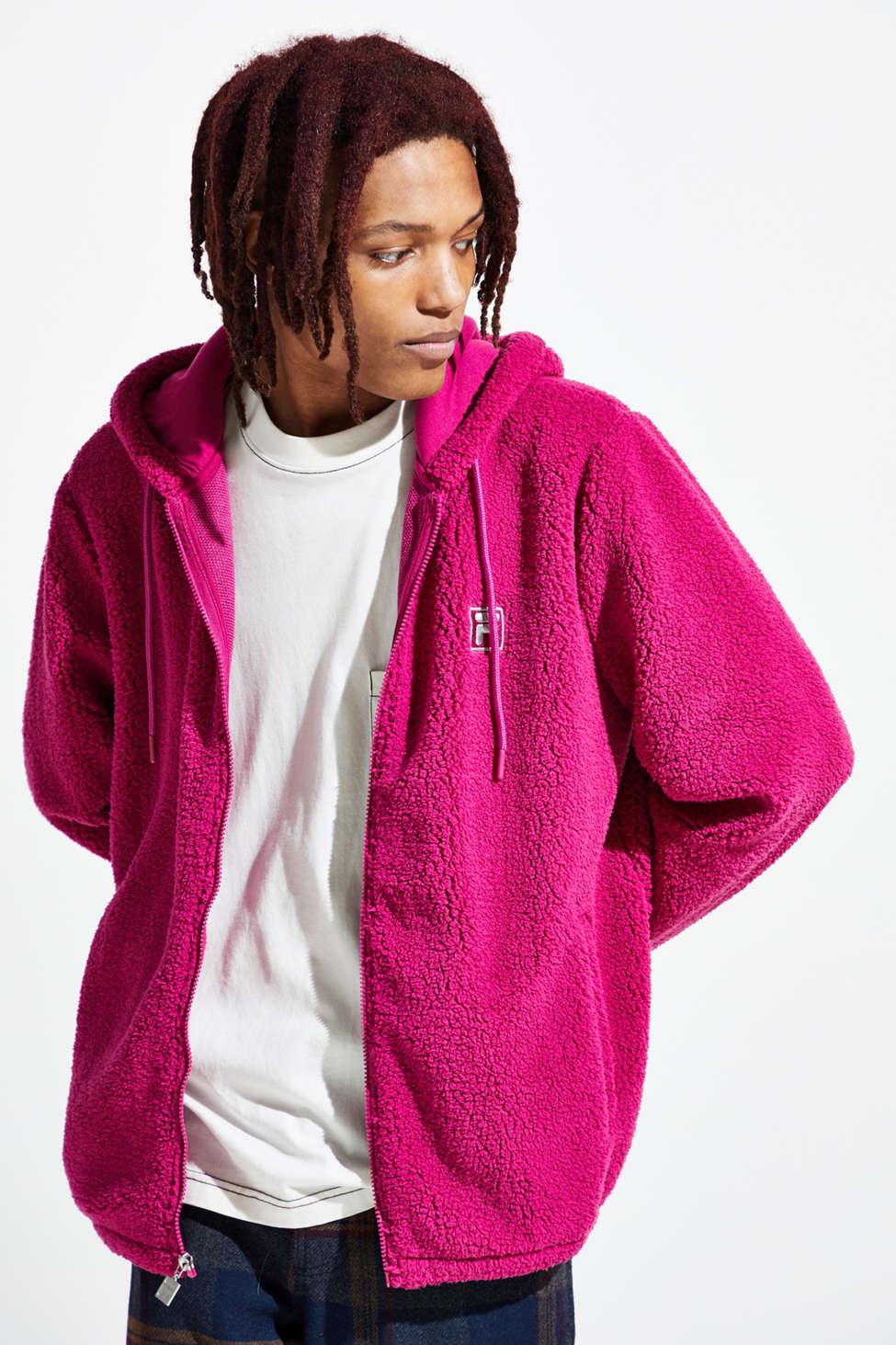 fila uo exclusive chavis colorblock sherpa jacket