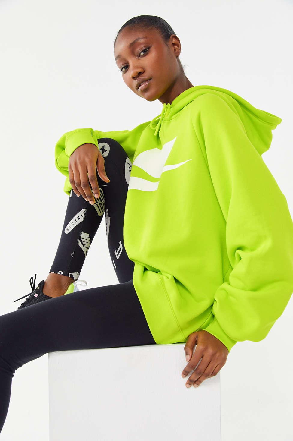 Nike Nike Sportswear Neon Hoodie Sweatshirt in Green | Lyst