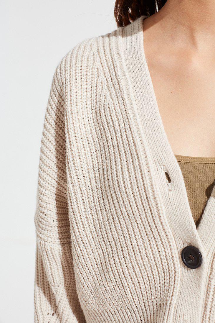 cream cardigan cropped