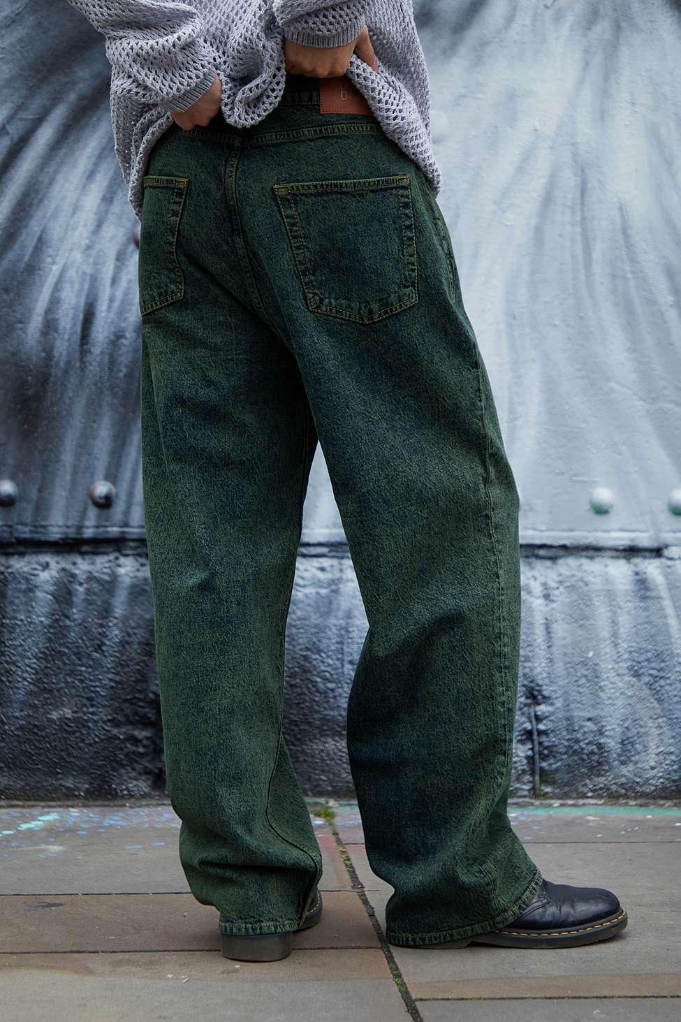 Green Acid Wash Jack Jeans