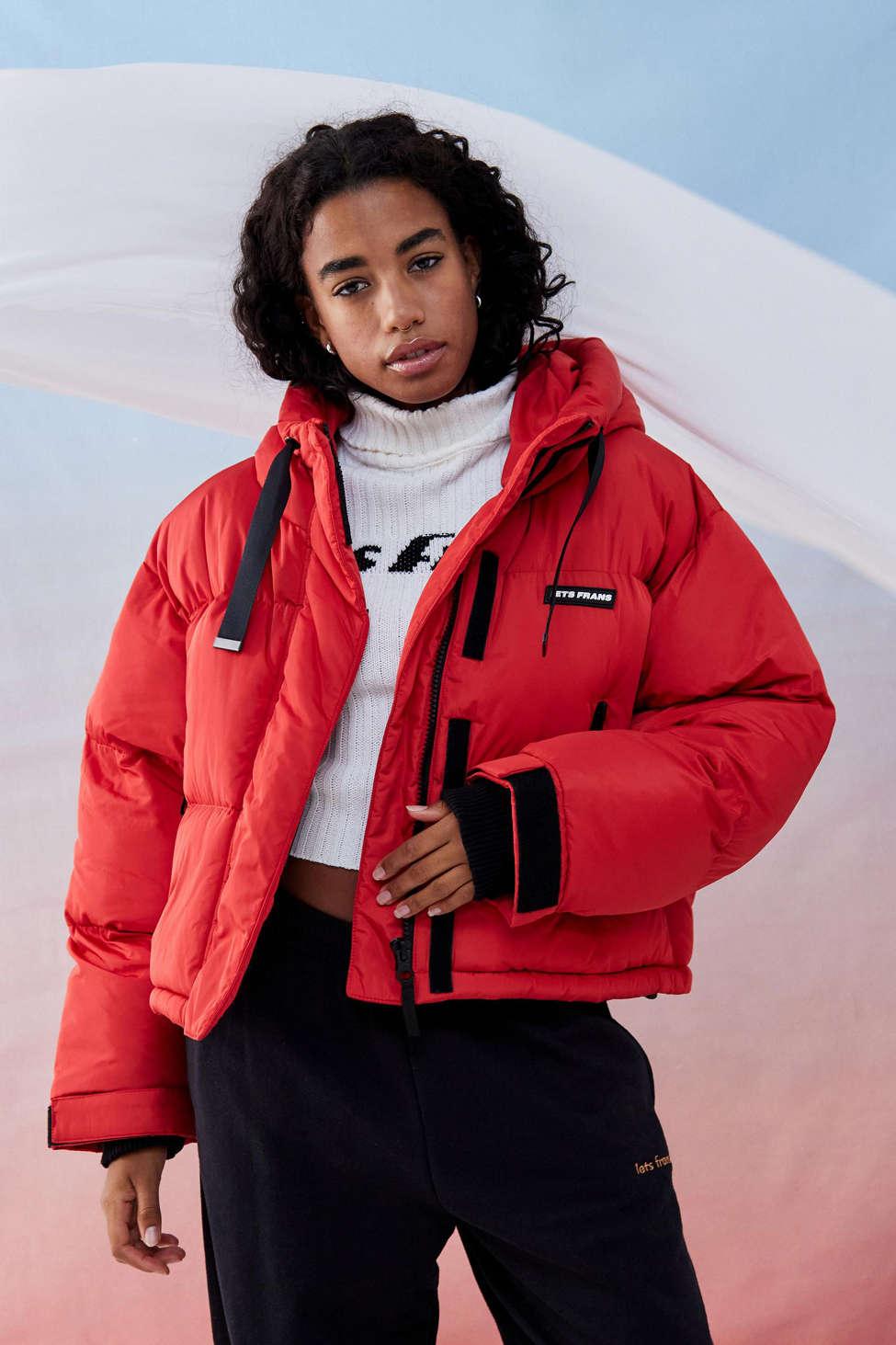 iets frans... Recycled Ski Puffer Jacket in Red | Lyst