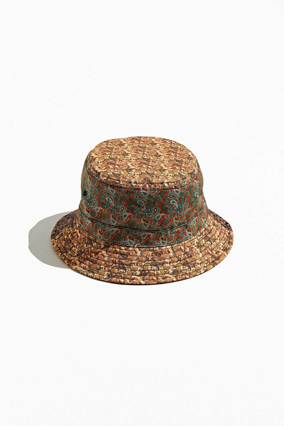 Urban Outfitters Uo Paisley Bucket Hat in Brown for Men - Lyst