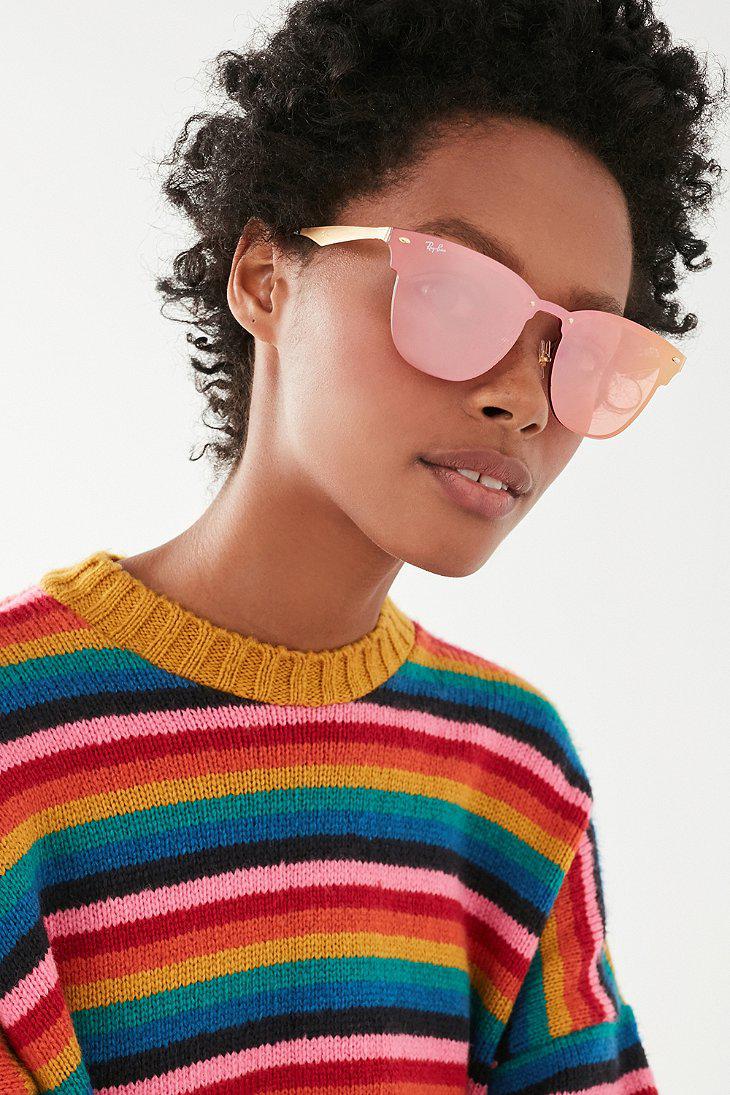 ray ban clubmaster pink