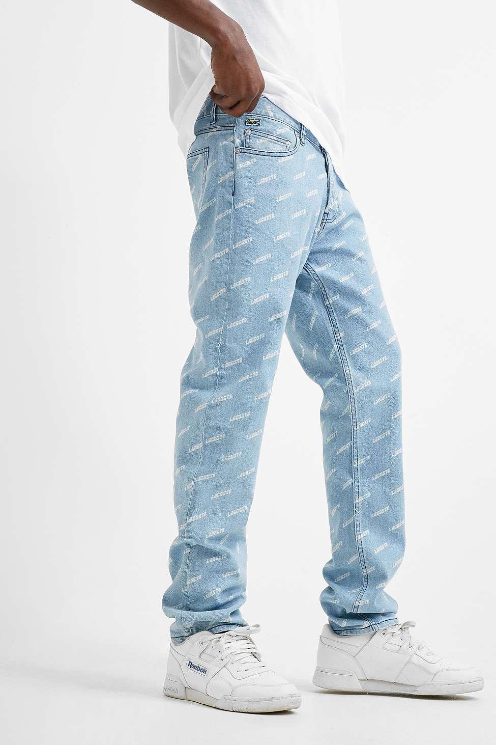Lacoste all over print jeans hotsell