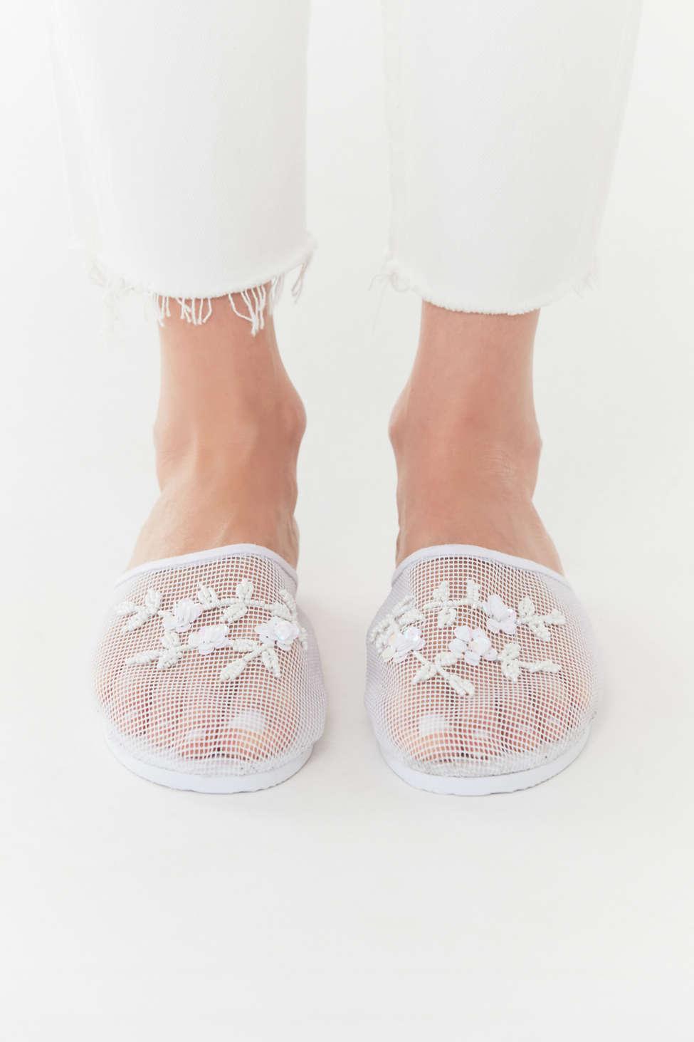 beaded market slide sandal