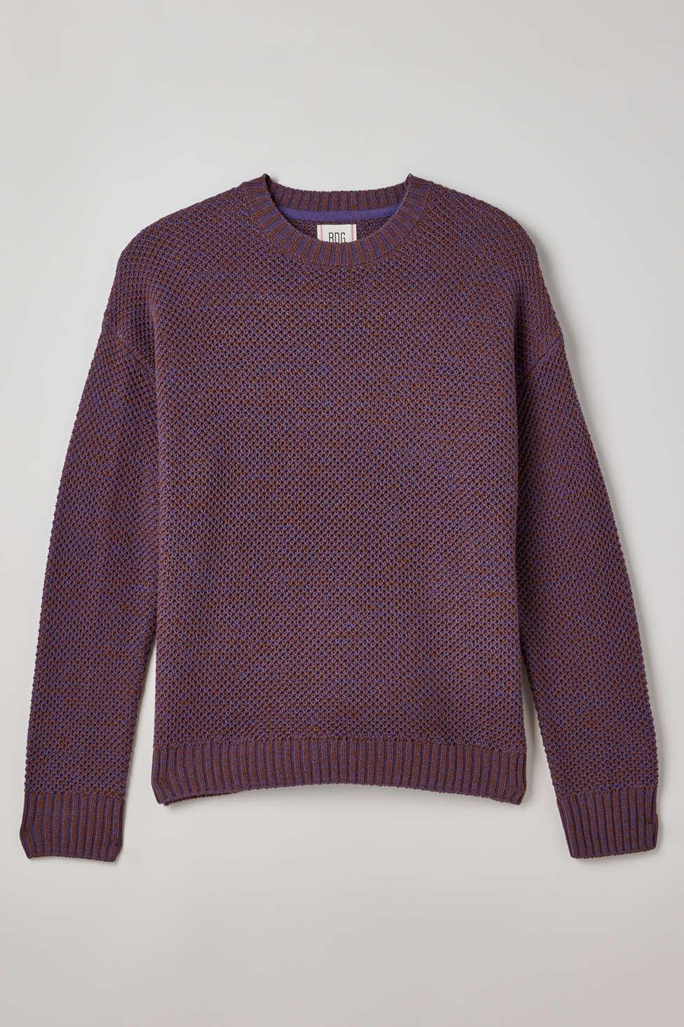 BDG Maxfield Crew Neck Sweater in Purple for Men | Lyst